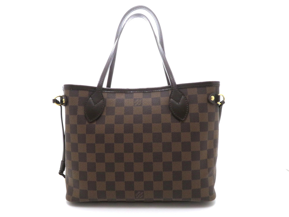 LOUIS VUITTON Neverfull Tote Bag Damier Cerise Red